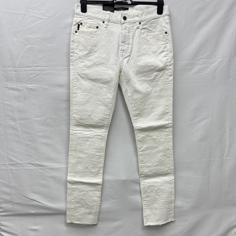 John Varvatos Cream Skinny Jeans. (JV063)